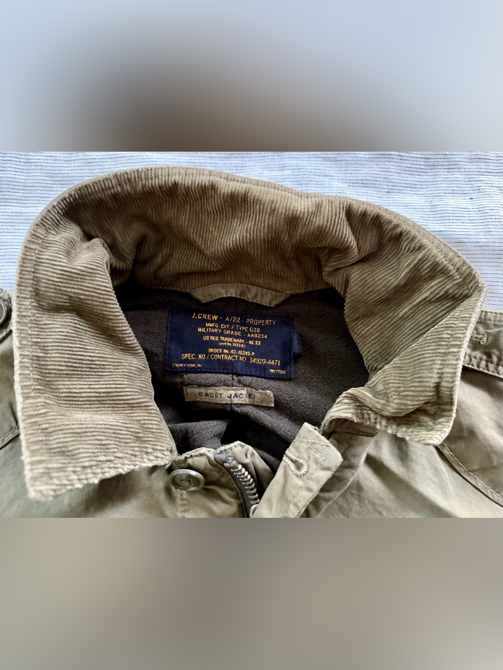 J.Crew Cadet Jacket - Fatigue Green - Vintage - Size Small - Picture 5 of 11